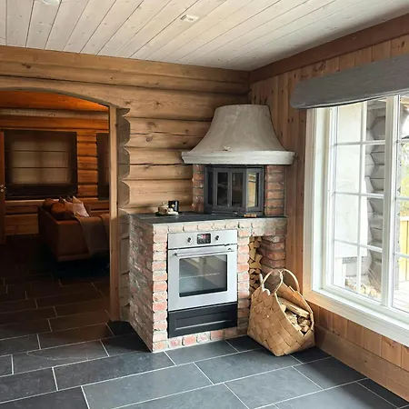 Timber With Views Over Golsfjellet Gol